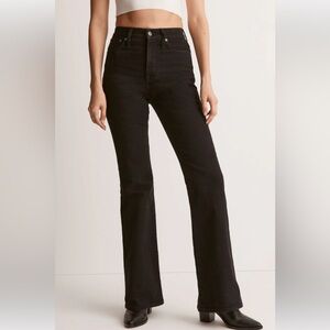 Madewell perfect vintage flare jeans faded black wash size 26